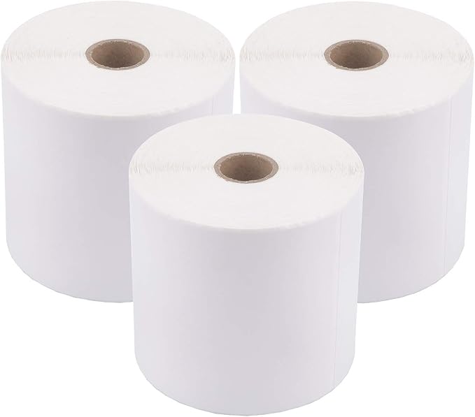 enKo (3 Rolls, 1350 Labels) 4 x 6 Direct Thermal Address & Shipping Labels - Compatible 4x6 Shipping Label for Zebra Printer 2844 ZP450 ZP-500 ZP-505, Rollo, Eltron, Neatoscan
