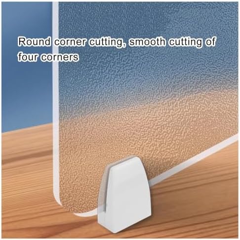 Acrylic Privacy Screen Divider, Portable Desk Partition Panel for Workstations, Frosted Tabletop Privacy Shield for Offices & Schools (Clear-B, 100x30cm/39.4x11.8in)