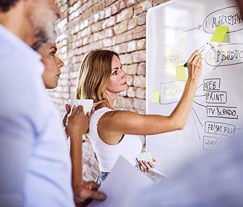 60 x 48 Inch Magnetic Whiteboard (5 x 4 Ft) - Modern Aesthetic Dry Erase Board for Home Office Decor, Creative Studio & Video Background - Anti-Ghosting Surface with Pen Tray