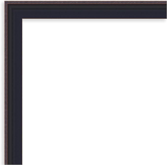 Amanti Art Black Framed Magnetic Board 23x51 Oversize Vision Board for use with Magnets, 100% Metal Sheet to Display Items as Office Decor or for Home Organization in mudroom, Kitchen or Kids Room