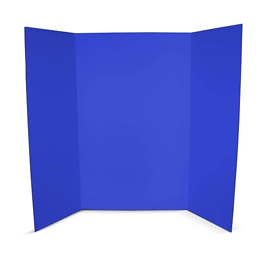 Flipside Products 36” x 48” Project Boards for Presentations, Science Fair, School Projects, Event Displays and Trifold Picture Board, Proudly Made in USA - Assorted Colors - 4 Pack