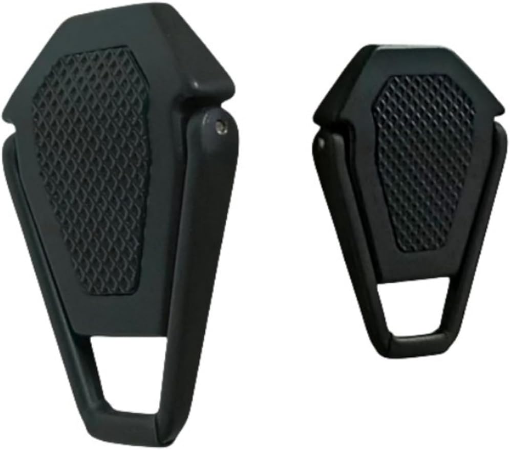 MIYKUISH Portable Invisible Laptop Stand - 2PCS zinc Alloy Laptop Mini Stand Heat Dissipation pad, Laptop Lifter Suitable for 12-20 inch Laptop (One Size Mutil Color) (Black)