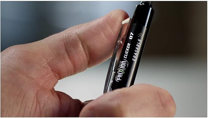 Pilot FriXion Clicker Erasable Gel Pens, Fine Point (0.7mm), Red Ink, 12-Pack - Refillable, Smooth Writing Pens for School, Journaling, and Office Use