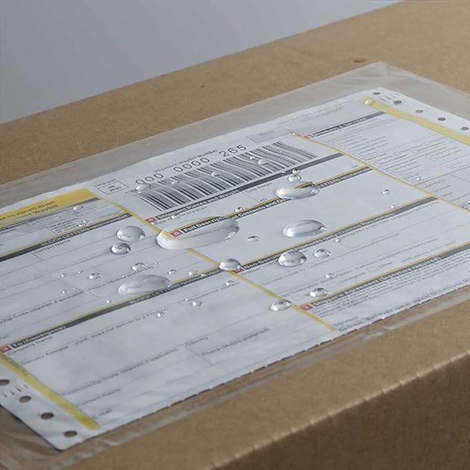 BEUYI Clear 7.5'' x 5.5'' Packing List Envelopes, Shipping Label Pouches/Sleeves (200 Pack)