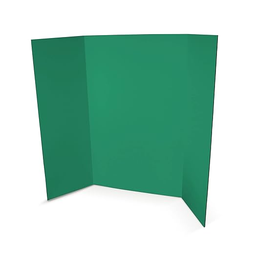 Flipside Products 36” x 48” Project Boards for Presentations, Science Fair, School Projects, Event Displays and Trifold Picture Board, Proudly Made in USA - Assorted Colors - 10 Pack