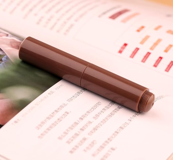 czxwyst Majohn Wancai 2.0 Mini Pocket-Size Eyedropper Fountain Pen (F Nib 0.5mm, Maillard Brown)