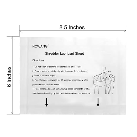 24PACK Paper Shredder Lubricant Sheets Shredder Oil Sheet for Shredder Blades