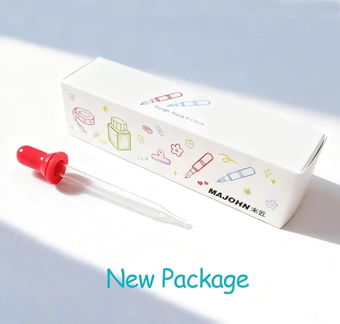 czxwyst Majohn Wancai 2.0 Mini Pocket-Size Eyedropper Fountain Pen (EF Nib 0.38mm, Transparent)