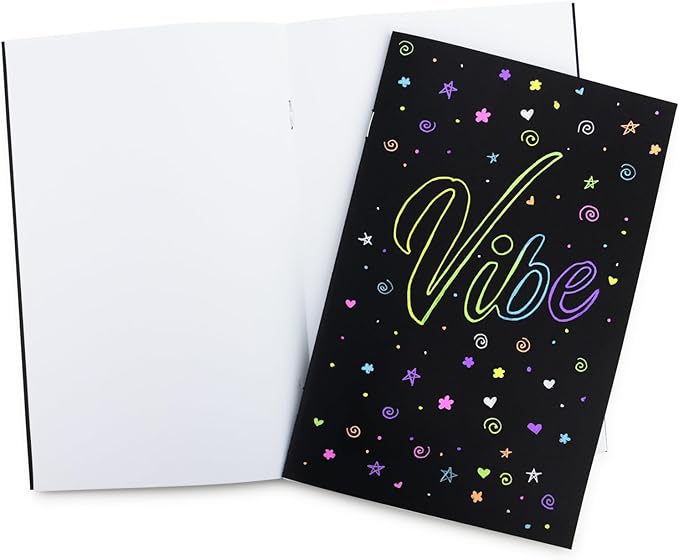 Hygloss Blank Books - Bulk 100 Pack – 5.5" x 8.5" A5 Black Paperback Blank Books for Kids to Write Stories, Doodle, Arts & Crafts – Plain Drawing Sketchbook, Unlined Journal, Notebook Without Lines