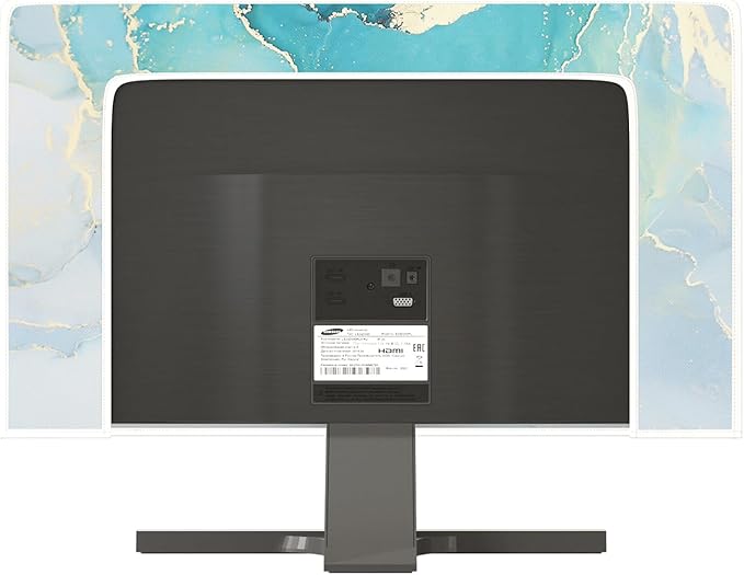 Baocicco Blue Green Marble TV Display Screen Cover 80 Inch Creative Anti-Static Dustproof Monitor Accessories Laptop LCD Cover Modern Screen Television Decoration for LED LCD OLED TVs