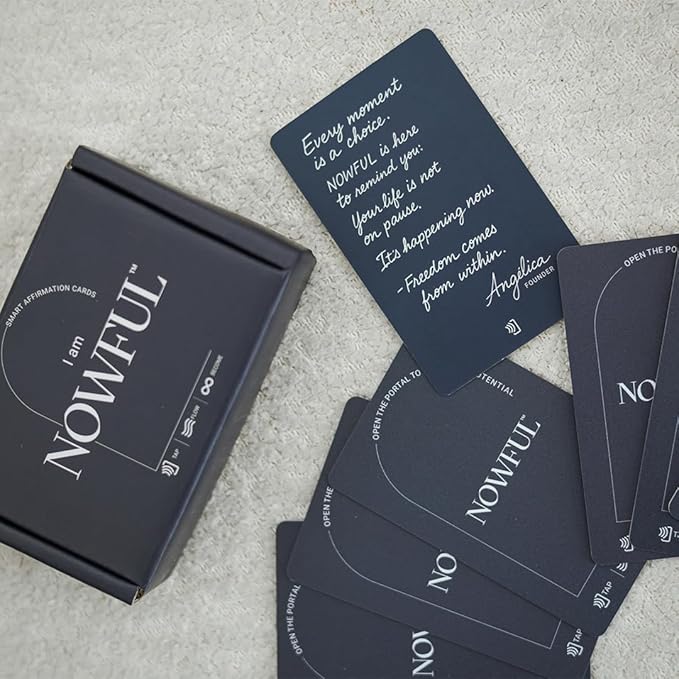 Smart Affirmation Cards – Daily Mindfulness, Motivation & Self Care Deck with Phone Tap App for Personalized Guidance, Emotional Clarity & Positive Rituals