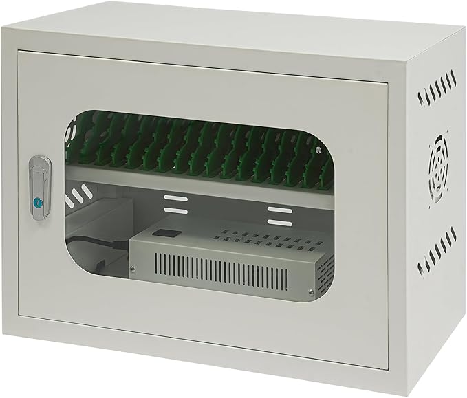 Rechargeable Mobile Phone Charging Cabinet,20 Slots Cell Phones Charging Station Portable Cellphone Charging Cart with Combination Lock, for Students and Employees, Tourists (20Slots)