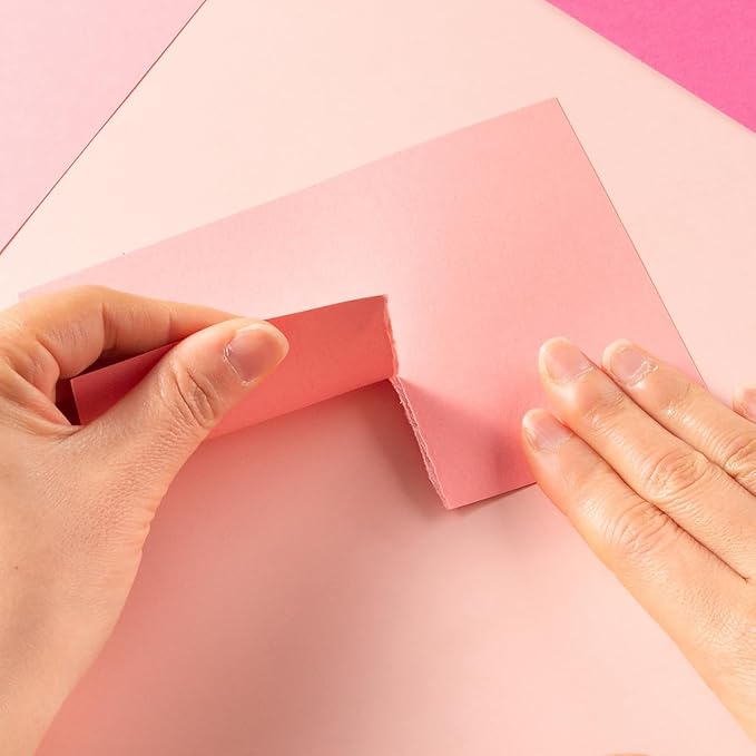 50 Sheets Colored Cardstock Paper 5 Colors, 250 GSM Heavy Card Stock for DIY Art Projects, Cards (Pink, 5x7)