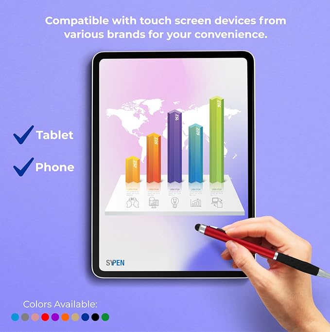 SyPen Personalized Pens With your Custom Logo or Text-600 Pack Bulk-for Businesses, Parties, and Events, 2 in 1 Ballpoint Pen & Stylus Compatible with Touchscreen Devices, Grey Barrel, Black Ink