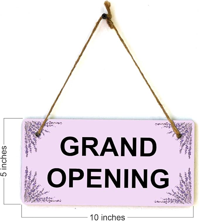 Signs ByLITA Lavender Personalized Hanging Wall or Door Sign (5 x 10") | Custom Signage for Your Home & Business