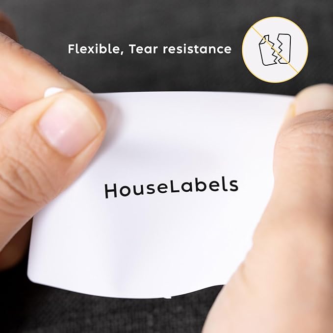 HOUSELABELS 2.25" x 1.25" Address Labels on 1" Core in Polypropylene Compatible with Zebra and Rollo Printers, 12 Rolls / 1,000 Labels per Roll