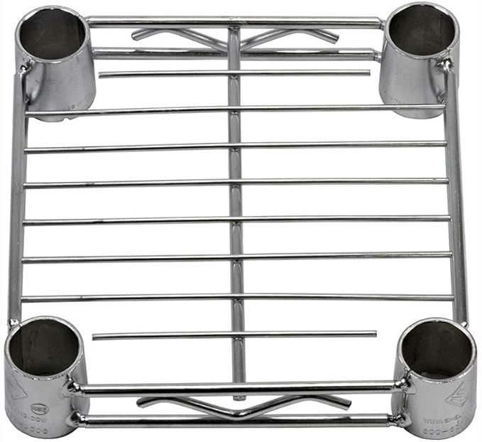 Shelving Inc. 8" d x 8" w Chrome Wire Shelving with 3 Tier Shelves, Weight Capacity 800lbs Per Shelf