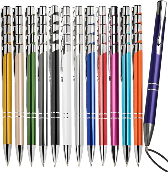 Yucold Customized ballpoint pens in bulk, personalized ballpoint pens with free engraving, for use in companies, enterprises, graduation anniversaries (Sky blue,78)