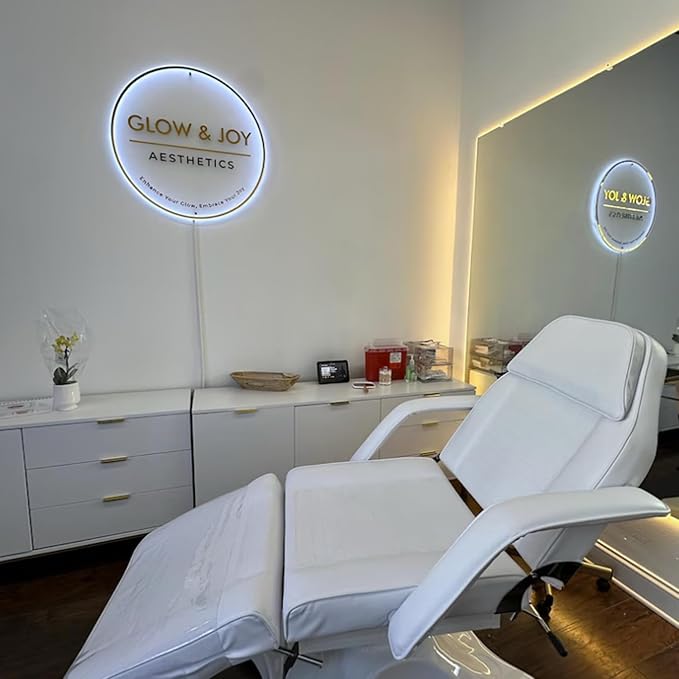 Custom Backlit Logo Sign, Plug/Battery Personalized Led Backlight Metal/Acrylic Sign LOGO for Business Wall, Wall Mount Lighted Signs Customizable for Spa Beauty Studio Office Room Storefront Decor
