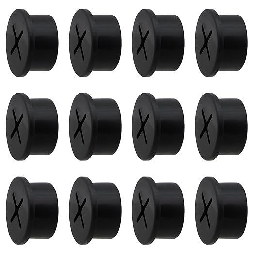 Desk Grommet, 3/4 Inch Flexible Rubber Grommets, Silicone Cable Cord Grommet Wire Hole Cover for Desk, Table and Other Furnitures(12Pack)