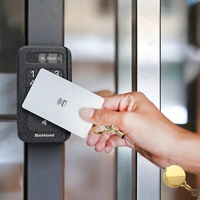 AIDSOTOU Lanyards for ID Badges and Keys,Natural Stone Beaded Teacher Lanyard for Women,Retractable Lanyard with ID Holder Cute Lanyards for Teachers (Brown)