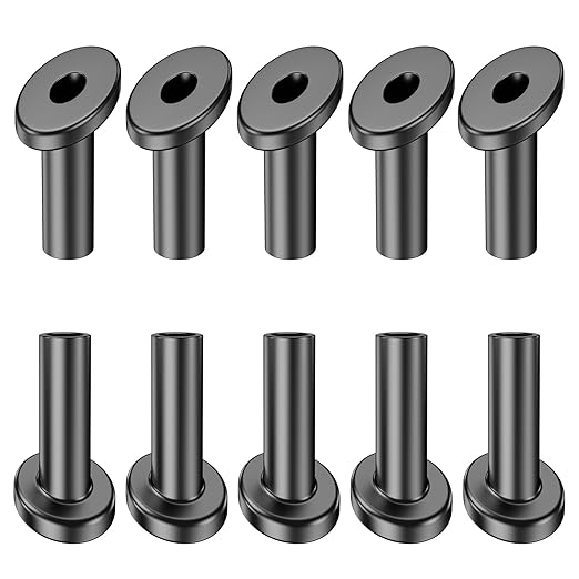 BLIKA 60 Pack 25 30 35 Degree 1/8" Black Cable Railing Angle Beveled Protector Sleeves, T316 Stainless Steel, Angle Protector Sleeves Deck Stair Cable Railing Hardware Kit for Wood Posts