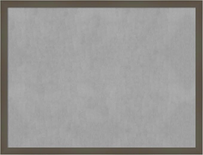 Amanti Art Grey Framed Magnetic Board 19x25 Medium Vision Board for use with Magnets, 100% Metal Sheet to Display Items as Office Decor or for Home Organization in mudroom, Kitchen or Kids Room
