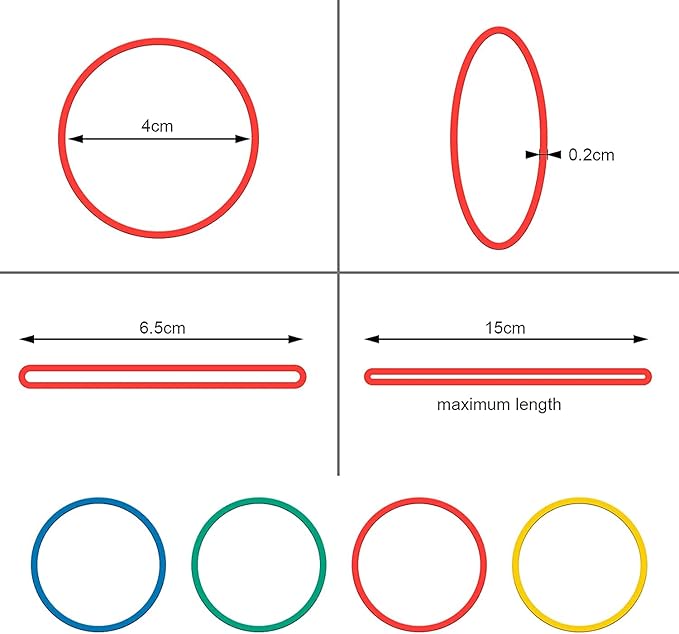 700PCS Multicolor Rubber Bands,Assorted Color Rubber Bands,Sturdy,Heat Resistant Rubber Band for School, Home, or Office