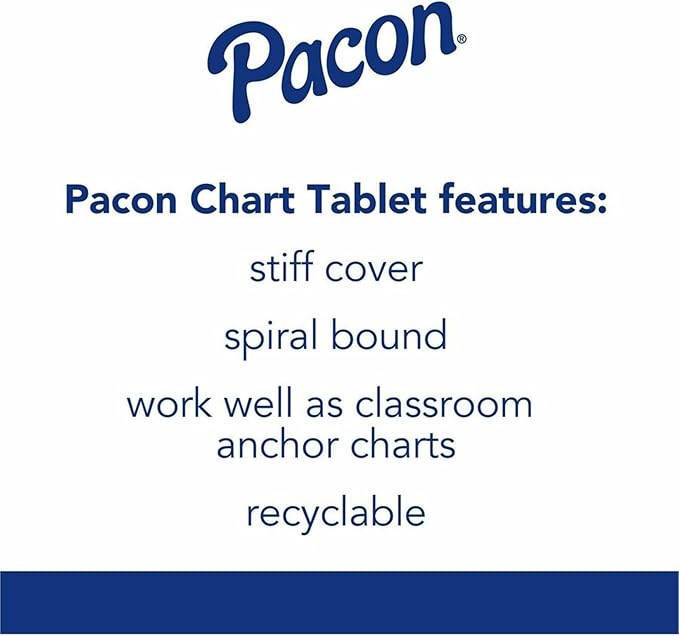 Pacon® Chart Tablet, 24" x 32", 1" Ruled, 25 Sheets