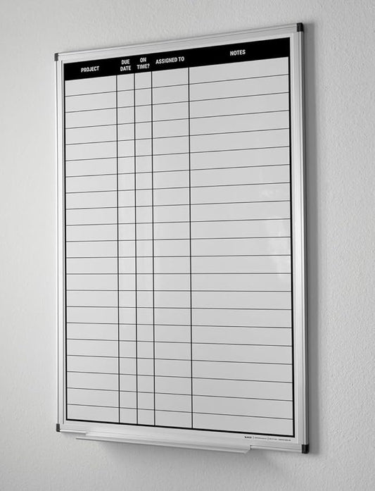 Project Planning Portrait Whiteboard 48" x 36"