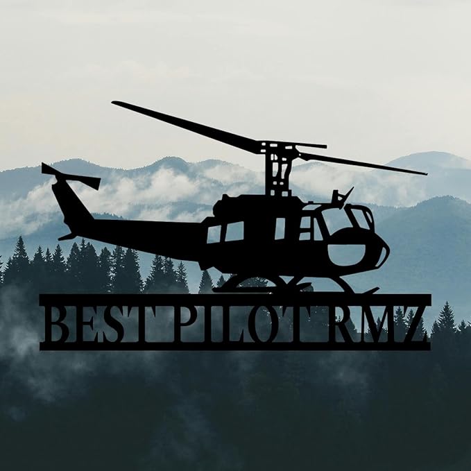 Personalized Metal Airplane Wall Art, Airplane Name Sign, Customized Pilot Name Sign, Airplane Hangar Sign Decor, Aviation Home Office Decor, Large Outdoor Decor, Pilot Gifts, Aircraft Lovers Gift