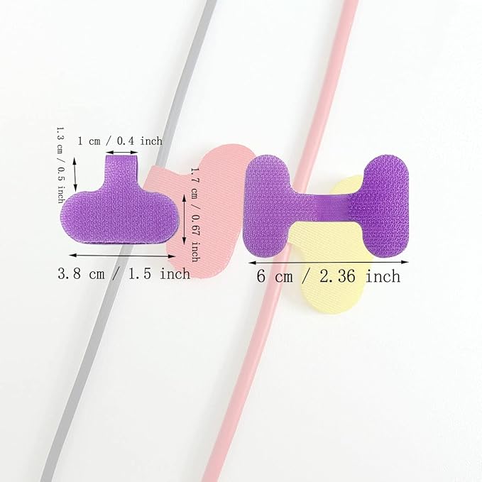 30 PCS Cable Labels, Oval Multi-Color Electronic Cable Identification Tags Write On Cord Labels, for Management and Ldentification