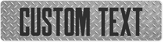 Custom Sign, Custom Street Sign, 11 Font Colors, 13 Font Styles, 4 Hole Options, 22 Sizes, 3x12 Inches, Christmas Gift, Rust Free DiBound, Fade Resistant, Made in USA by My Sign Center (Diamond Metal)