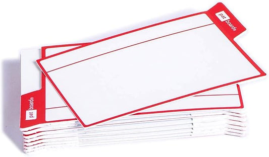PATboard Scrum Board and Kanban Board - 16 Task Cards Medium - with nanocups® for Glass - Red