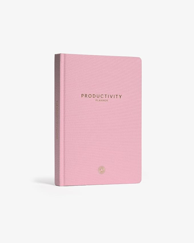 Intelligent Change - 3-Month Productivity Planner, Productivity Tools for Time-Management and Mindfulness, Daily To-Do List, A5 Undated Quarterly Planner (Pink)