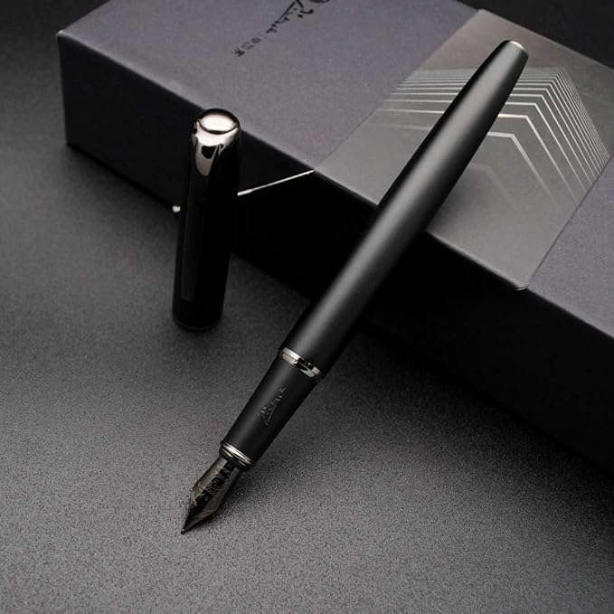 czxwyst Picasso 916 Malage Fountain Pen Original Box New Version (Sunset Gray, Medium Nib 0.7mm)