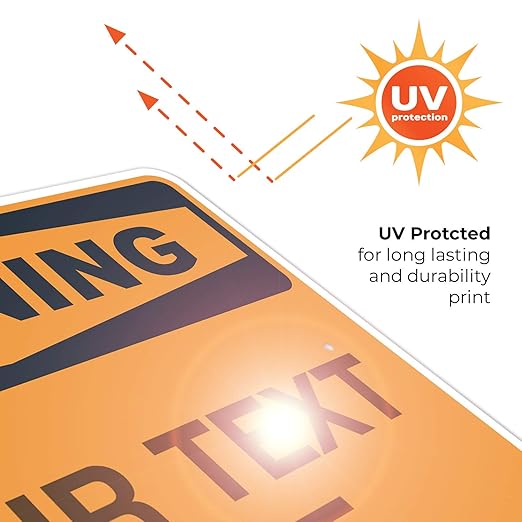 Custom Warning Sign, OSHA Sign, 24x30 Inches, Rust Free .063 Aluminum, Fade Resistant, Indoor/Outdoor Use, Made in USA