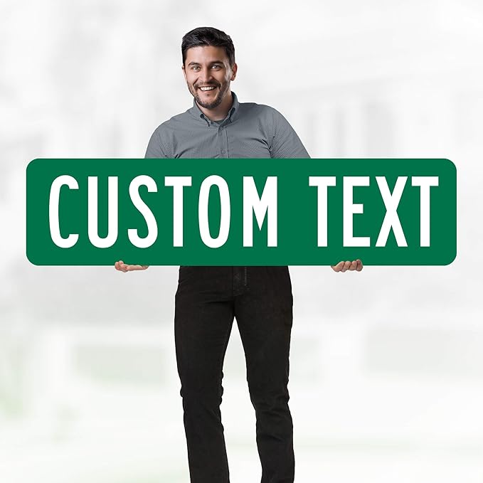 Custom Street Sign, Road Sign, Address Sign, 8 Colors, Reflective Option, Mounting Options, 12x48 Inch, Thick Rust-Free AlumaBond, USA Made by My Sign Center, (Classic)…