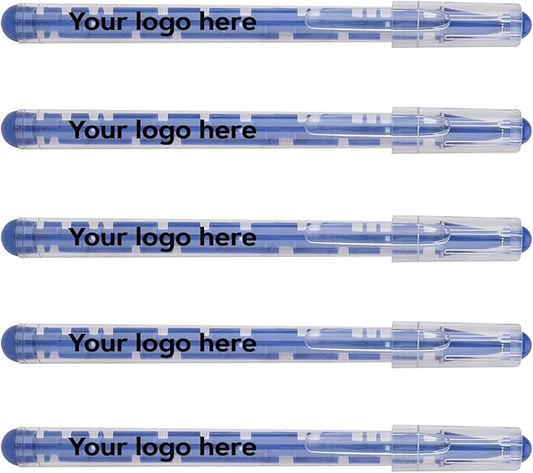 Custom Maze Ballpoint Pens – Personalized Puzzle Pens with Logo/Text – Promotional Pens for Events, Schools, Trade Shows – Fun Interactive Design (Blue, 500 Count, Pack of 1)