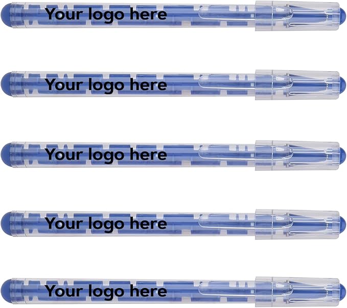 Custom Maze Ballpoint Pens – Personalized Puzzle Pens with Logo/Text – Promotional Pens for Events, Schools, Trade Shows – Fun Interactive Design (Blue, 150 Count, Pack of 1)