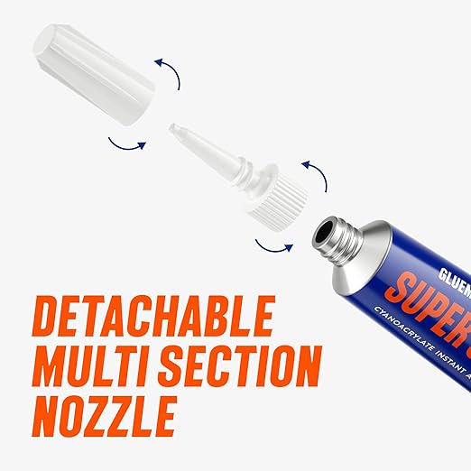 Professional Grade Cyanoacrylate (CA) Super Glue by Glue Masters with Variable Viscosity Adhesive for Plastic, Wood & DIY Crafts (20GR Gel)