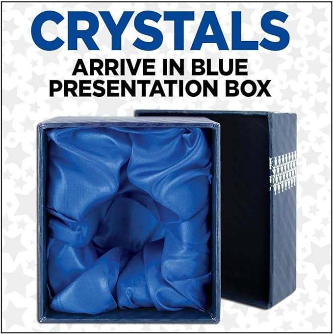 Crown Awards Personalized Jade Horizon Crystal Clock – Premium Jade Crystal Desk Clock with Custom Engraving