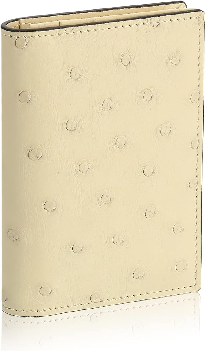Leather Business Card Case Holder for Men & Women, Italian Calfskin