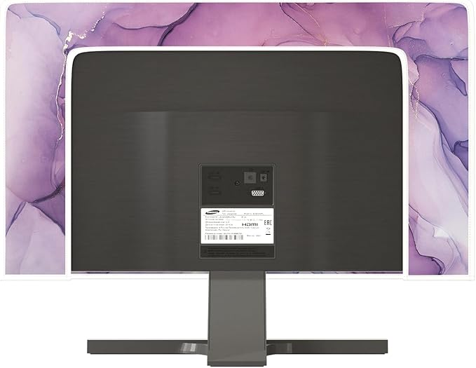 Baocicco Fashion Violet Marble Waterproof TV Dust Cover 65 Inch Anti-Static Dustproof Creative Design TV Screen Cover TV Screen Covers Sleeve Compatible with PC Desktop and TV LED LCD OLED