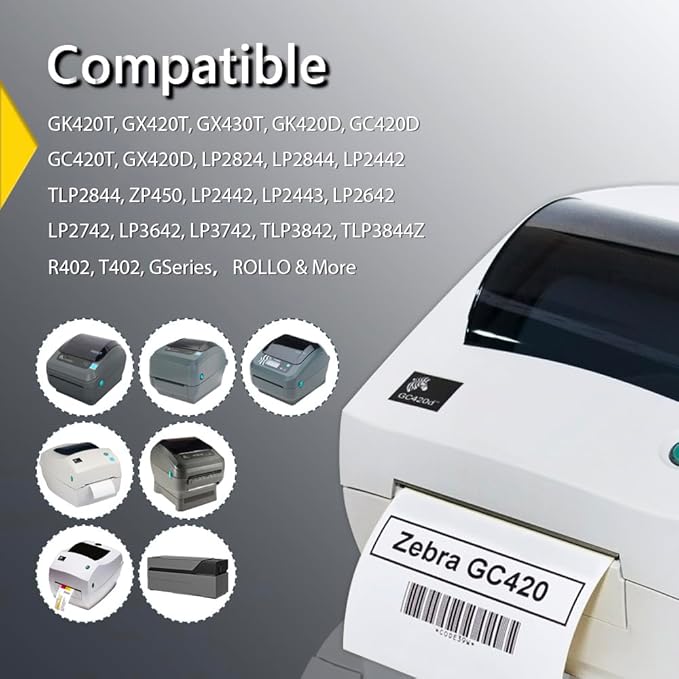BETCKEY - 2.5" x 1" Multipurpose & Barcode Labels Compatible with Zebra & Rollo Label Printer,Premium Adhesive & Perforated[Light Blue, 6 Rolls, 8280 Labels]