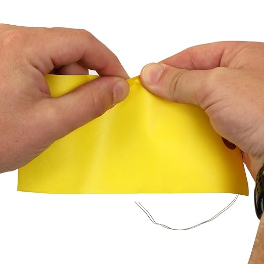 SmartSign Blank Tyvek Shipping Tags with Wire, Size #8 | 6 1/4" x 3 1/8", Pack of 100, Yellow