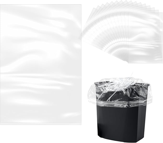 YooNotee 200 Pcs Shredder Bags Large Gallon Size Paper Shredder Bags for Home Office Paper Trash Shredded Materials(23.62 x 15.75 Inches)
