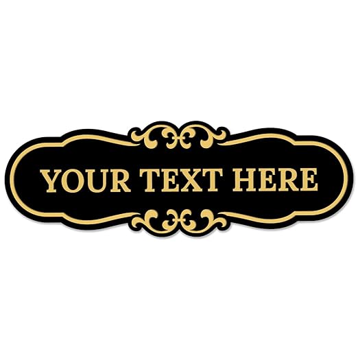 Custom Wall or Door Sign, Personalized Cloud Plaque Engraved Message for Bussiness, Property and Home Indoor/Outdoor, 3x9 Inches, Made in USA by Sigo Signs