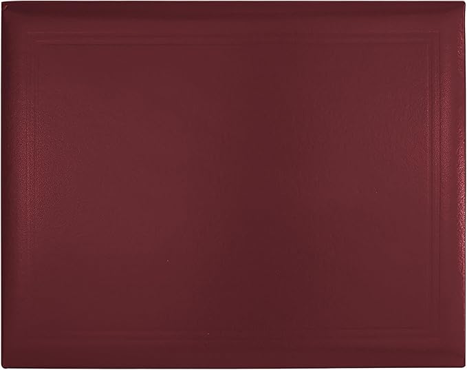 GraduationMall 8.5"x11" Smooth Padded Diploma Cover Certificate Holder Maroon,12-Packs