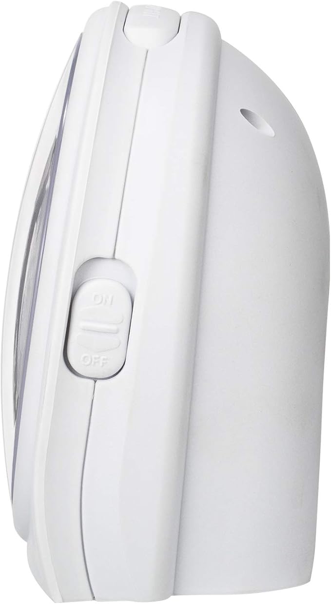 Tinload 5.5" Large Analog Alarm Clock Silent Non Ticking, Gentle Wake, Beep Sounds, Increasing Volume, Battery Operated Snooze and Manual Light, Easy Set,White(Best for Elder)